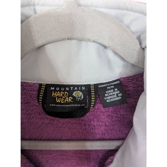 Mountain Hardwear Fleece Zip Up Jacket women's size medium purple cozy - Picture 3 of 9
